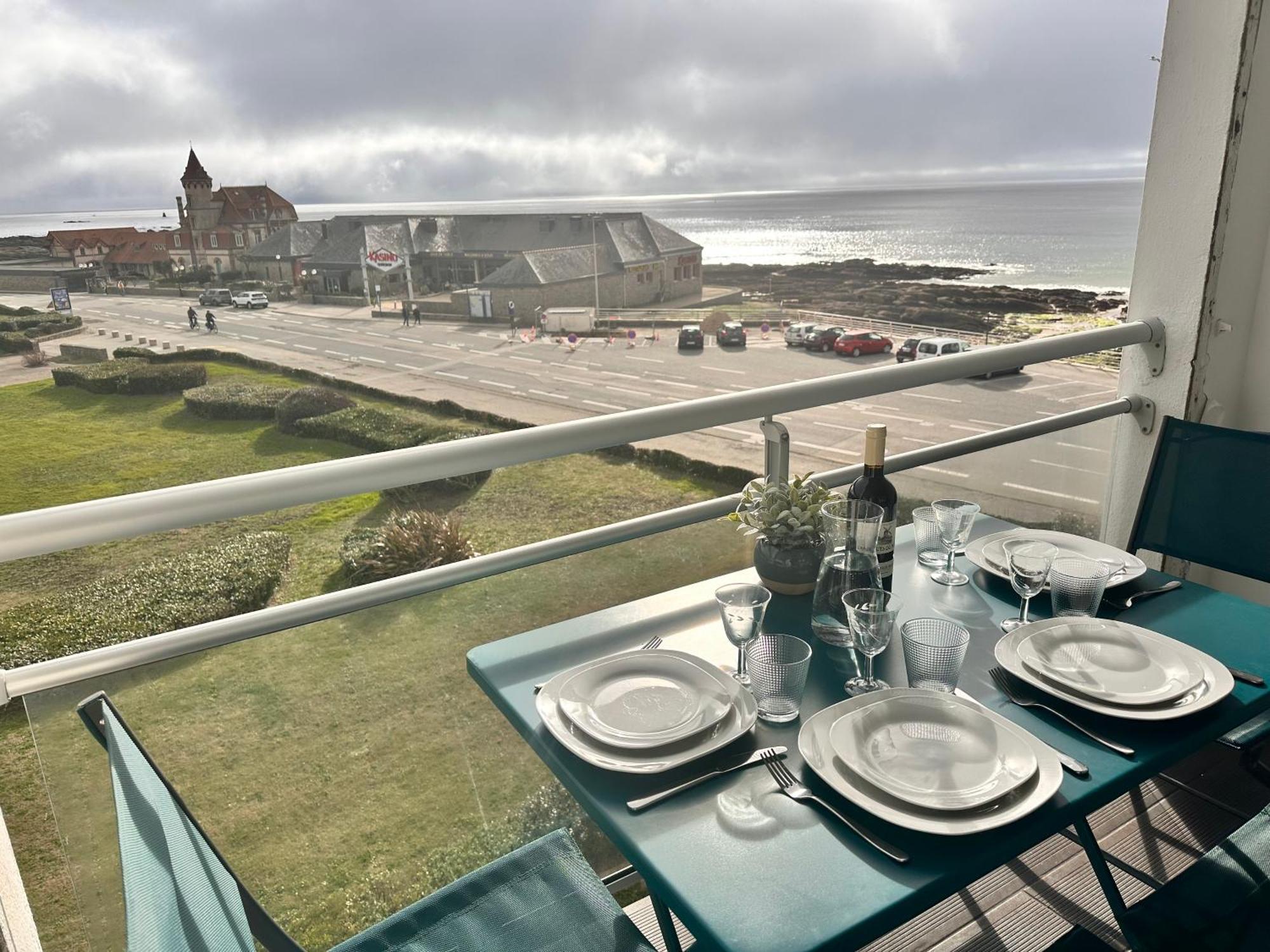 Appartement Vue Sur Mer, A Deux Pas De La Plage Port-Haliguen Kültér fotó